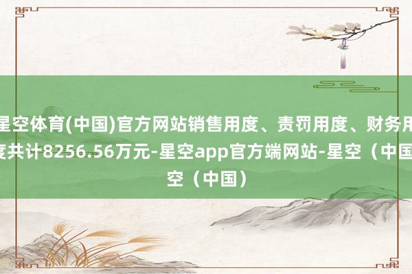 星空体育(中国)官方网站销售用度、责罚用度、财务用度共计8256.56万元-星空app官方端网站-星空（中国）